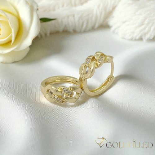 Goldfilled Antiallergische Ohrringe 17mm 14K Farbe