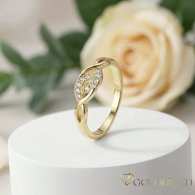   Antiallergischer „Goldfilled”-Ring in verschiedenen Größen, Farbe 14K