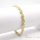 Antiallergenes vergoldetes Armband „Goldfilled“, 17 cm lang und 7 mm Breit, 14K-Farbe