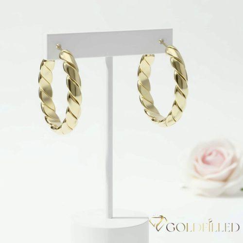Goldfilled Antiallergene  Creolen 30mm 14K Farbe	