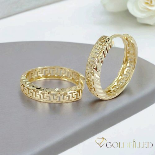 Goldfilled Antiallergische Ohrringe 25 mm 14K Farbe