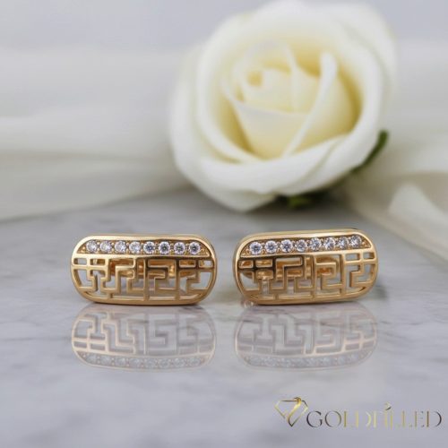 Goldfilled Antiallergische Ohrringe 20mm 18K Farbe