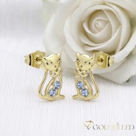 Goldfilled Antiallergene Ohrringe 13mm 14K Farbe	