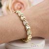 Antiallergenes vergoldetes Armband „Goldfilled“, 17cm lang und 8 mm Breit, 14K-Farbe