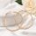 Goldfilled Antiallergene Creolen 50mm 18K Farbe	
