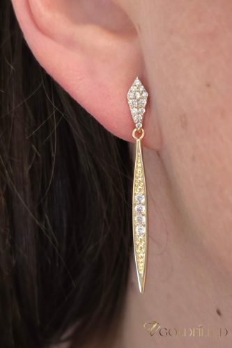 Goldfilled Antiallergene Ohrringe 46mm 14K Farbe	