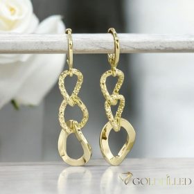 Goldfilled Antiallergische Ohrringe 50mm 14K Farbe