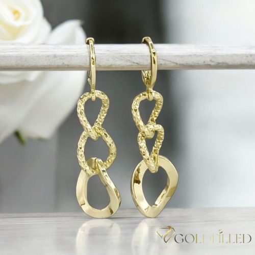 Goldfilled Antiallergische Ohrringe 50mm 14K Farbe