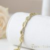 Exklusives antiallergenes vergoldetes Armband „Goldfilled“, in mehreren Größen 7 mm Breite, 14K-Farbe