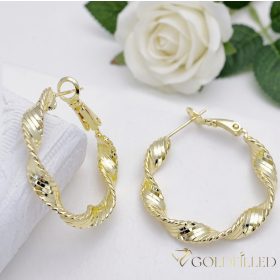 Goldfilled Antiallergene  Creolen 30mm 14K Farbe	