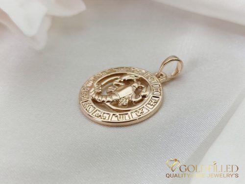 Goldfilled Antiallergisches Medaillon 28mm 18K Farbe