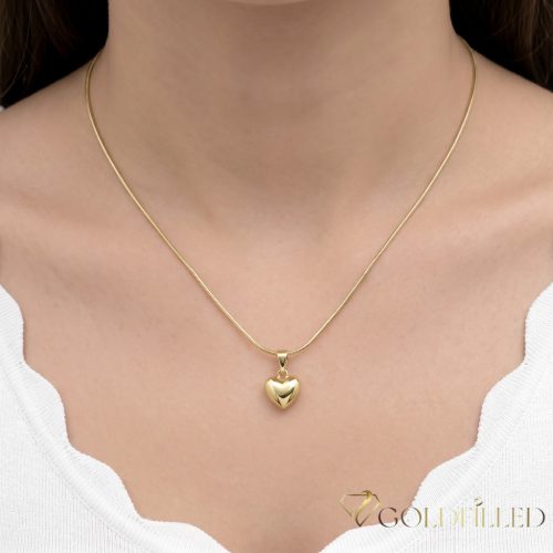 Antiallergische Goldfilled-Halskette 50cm/1mm + Anhänger, Farbe 14K