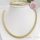 Antiallergische Goldfilled-Halskette 50cm/6mm + Armband 19cm +  Farbe 14K