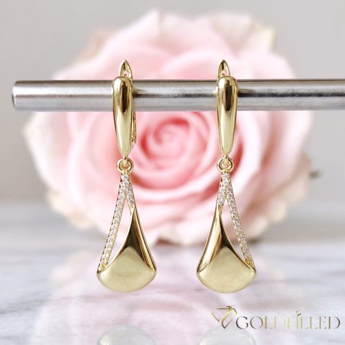 Goldfilled Antiallergene Ohrringe 46mm 14K Farbe	